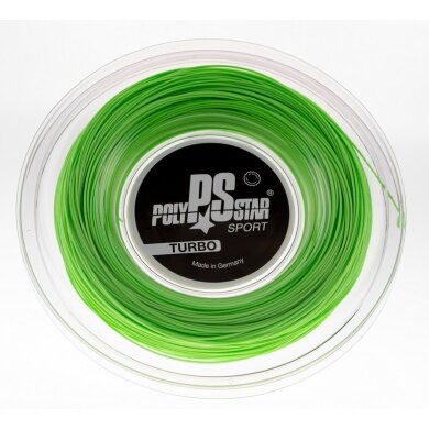 Polystar Tennis String Turbo (Durability+Power) green 200m roll