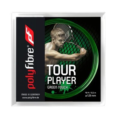 Polyfibre Tennis String Tour Player Touch 1.23mm green 12m Set