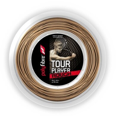 Polyfibre Tennis String Tour Player Rough 1.25 (Durability+Spin) natural 200m roll