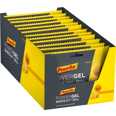 PowerBar PowerGel Shots (Carbohydrate Gums) Orange 24x60g Box