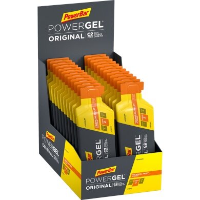 PowerBar PowerGel Original (Carbohydrate Gel) Tropical Fruits 24x41g Box