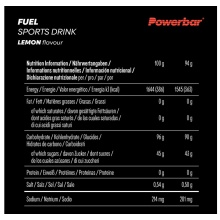 PowerBar Fuel 90 Sports Drink (Carbohydrates) Lemon 10x90g Pouches