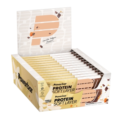 PowerBar Protein Soft Layer Vanilla Toffee 12x40g Box