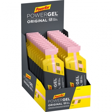 PowerBar PowerGel Original (Carbohydrate Gel) Strawberry/Banana 24x41g Box