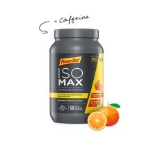 PowerBar IsoMax - Carbohydrate-Electrolyte Solutions with Caffeine - Blood Orange Flavor 1200g Can