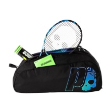 Prince Tennis Racket Bag by Hydrogen Neon Comp 3 (Racket Bag, 3 Main Compartments) Black/Colourful 12-pack