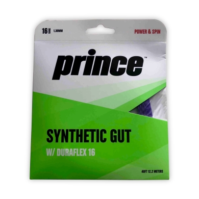 Prince Tennis String Synthetic Gut Duraflex (Allround+Durability) purple 12m Set