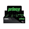 Prince Squashball Rebel (1 yellow dot, slow) black - 12 balls in a box