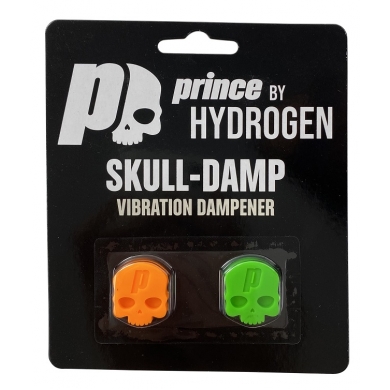 Prince by Hydrogen Vibration Dampener Tattoo Skull orange/green 2-pack