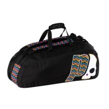 Prince Tennis Racket Bag by Hydrogen Skulls Comp 2 (Racket Bag, 2 Main Compartments) Black 6 Racket