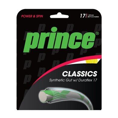 Prince Tennis String Synthetic Gut Duraflex (Allround+Durability) yellow 12m Set