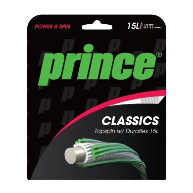 Prince Tennis String Synthetic Gut Duraflex (Allround+Durability) white 12m Set