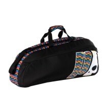 Prince Tennis Racket Bag by Hydrogen Skulls Comp 1 (Racket Bag, 1 Main Compartment) Black 3 Piece