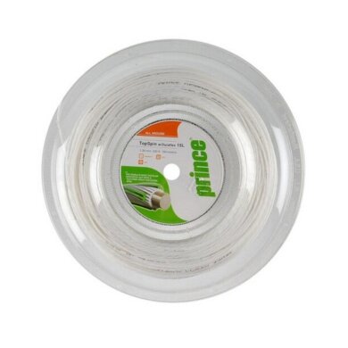 Prince Tennis String TopSpin with Duraflex (Spin+Allround) white 100m roll