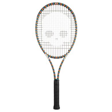 Prince Tennis Racket by Hydrogen Skulls 275 100in/275g multi-coloured - strung -