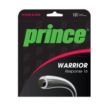 Prince Tennis String Warrior Response (Durability/Feel) 1.30mm black/transparent 12m Set