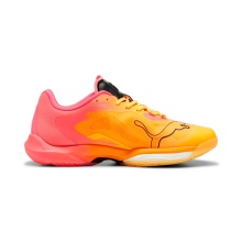 Puma Indoor Court Shoes Vantage Nitro (Cushioning) yellow/pink-red Men's