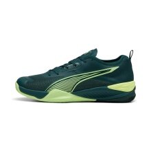 Puma Indoor Court Shoes Eliminate Nitro 4 Blue-Green Men's