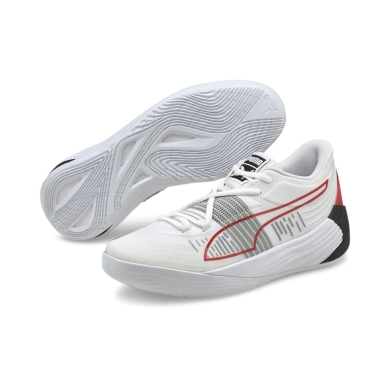 Puma Indoor Court Shoes Fusion Nitro white/red Men