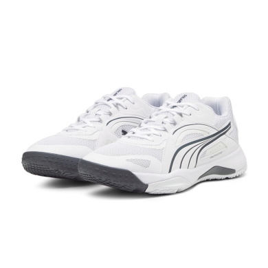 Puma Indoor Court Shoes Solarstrike II white/grey Men