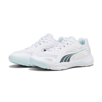 Puma Indoor Court Shoes Solarstrike II white/grey/light blue Men