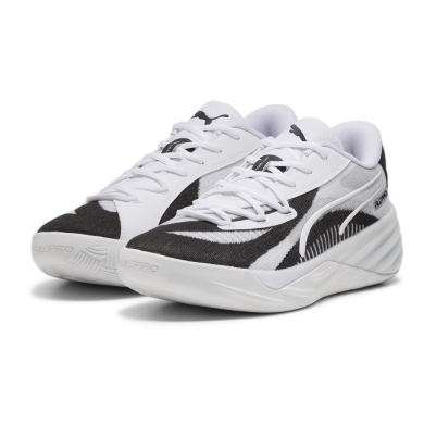 Puma Indoor Court Shoes All-Pro Nitro Team white/black Men