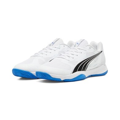 Puma Indoor Court Shoes Eliminate Turbo 2024 white/blue Men's