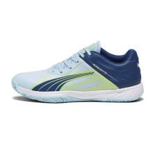 Puma Indoor Court Shoes Accelerate Turbo Dark Blue/Light Blue/Green Men's