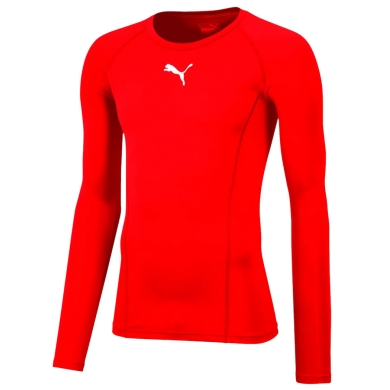 Puma Functional Underwear Long Sleeve Shirt LIGA Baselayer Tee - red Men's