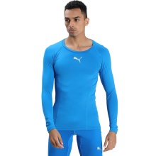 Puma Functional Underwear Long Sleeve Shirt LIGA Baselayer Tee - blue Men's