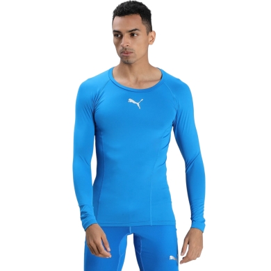 Puma Functional Underwear Long Sleeve Shirt LIGA Baselayer Tee - blue Men's