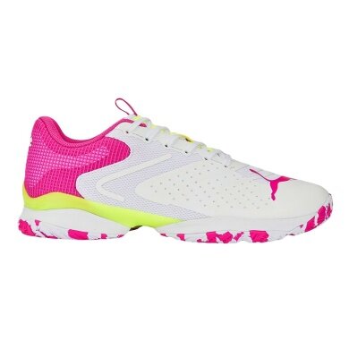 Puma Tennis Shoes Solarattack RCT Allcourt White/Violet/Lime Men's