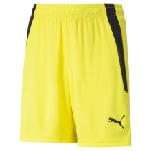 Puma sports trousers teamLIGA shorts citron yellow children