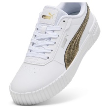 Puma Sneaker Carina 2.0 Metallic Shine white/gold ladies