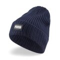 Puma Knitted Hat (Beanie) Classic Cuff Unisex - Ribbed Structure - Peacoat Blue - 1 Piece