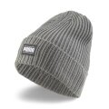 Puma Knitted Hat (Beanie) Classic Cuff Unisex - Ribbed Structure - grey - 1 piece