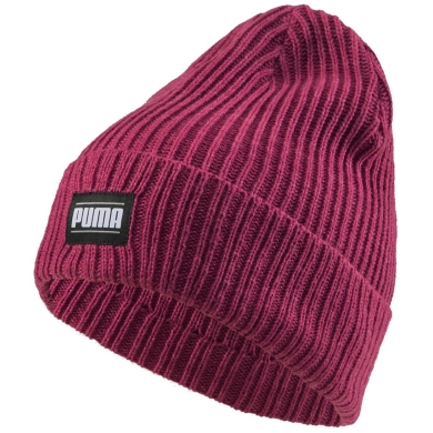 Puma Knitted Hat (Beanie) Classic Cuff Unisex - Ribbed Structure - orchid pink - 1 piece