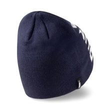 Puma Knit Hat (Beanie) Classic Cuffless with Logo - peacoat blue - 1 piece