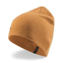 Puma Knitted Hat (Beanie) Classic Cuffless with Logo - yellow - 1 piece