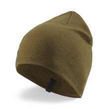 Puma Knitted Hat (Beanie) Classic Cuffless with Lettering - olive green - 1 piece