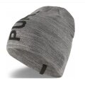 Puma Knitted Hat (Beanie) Classic Cuffless with Logo - grey - 1 piece