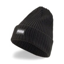 Puma Knitted Hat (Beanie) Classic Cuff Unisex - Ribbed Structure - black - 1 piece