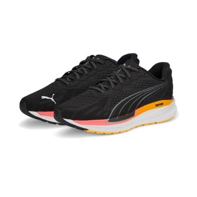 Puma Running Shoes Magnify Nitro Surge (Cushioning) Black/Orange Women