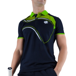 Lotto Tennis Polo LED navy blue/clover Men