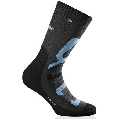 Rohner Trekking Socks Hiking Anthracite/Blue Men - 1 Pair