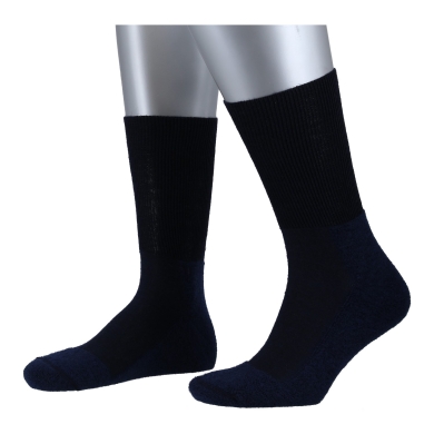 Rohner Hiking Sock Original Super Light (Wool Blend, Moisture Regulating) Navy Blue - 1 Pair