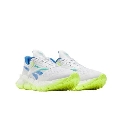 Reebok FloatZig 1 Running Shoes White/Blue/Lime Men's