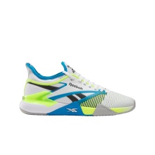 Reebok Indoor Court Shoes Nano Court white/aqua/lime men's