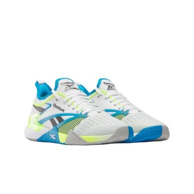 Reebok Indoor Court Shoes Nano Court white/aqua/lime men's