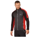 Regatta Fleece Jacket Hepley (stretchable, lightweight) grey/red Men